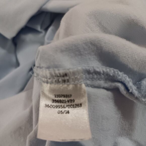 Victoria Secret Pink Long Sleeve Lt Blue Sz L T-shirt Relax Fit 100% Cotton - Picture 10 of 10